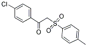 1-(4-CHLOROPHENYL)-2-[(4-METHYLPHENYL)SULFONYL]-1-ETHANONE Struktur