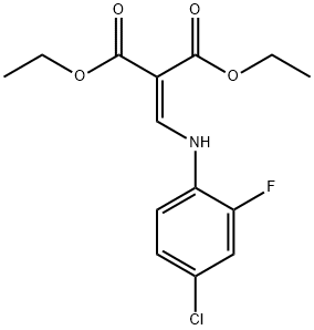 DIETHYL 2-[(4-CHLORO-2-FLUOROANILINO)METHYLENE]MALONATE Struktur