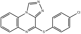 4-CHLOROPHENYL [1,2,4]TRIAZOLO[4,3-A]QUINOXALIN-4-YL SULFIDE Struktur