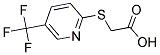 ([5-(TRIFLUOROMETHYL)PYRIDIN-2-YL]THIO)ACETIC ACID Struktur