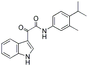 2-INDOL-3-YL-N-(3-METHYL-4-(ISOPROPYL)PHENYL)-2-OXOETHANAMIDE Struktur