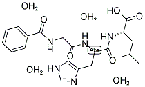 N-HIPPURYL-L-HISTIDYL-L-LEUCINE TETRAHYDRATE Struktur