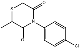 4-(4-CHLOROPHENYL)-2-METHYL-3,5-THIOMORPHOLINEDIONE Struktur