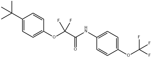 2-[4-(TERT-BUTYL)PHENOXY]-2,2-DIFLUORO-N-[4-(TRIFLUOROMETHOXY)PHENYL]ACETAMIDE Struktur