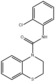 N-(2-CHLOROPHENYL)-2,3-DIHYDRO-4H-1,4-BENZOTHIAZINE-4-CARBOXAMIDE Struktur