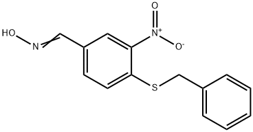 4-(BENZYLSULFANYL)-3-NITROBENZENECARBALDEHYDE OXIME Struktur