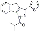 2-METHYL-1-(3-(2-THIENYL)INDENO[2,3-D]PYRAZOLYL)PROPAN-1-ONE Structure