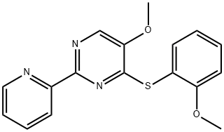 4-[(2-METHOXYPHENYL)SULFANYL]-2-(2-PYRIDINYL)-5-PYRIMIDINYL METHYL ETHER Struktur