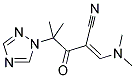 3-(DIMETHYLAMINO)-2-[2-METHYL-2-(1H-1,2,4-TRIAZOL-1-YL)PROPANOYL]ACRYLONITRILE Struktur