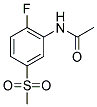 N-[2-FLUORO-5-(METHYLSULPHONYL)PHENYL]ACETAMIDE Struktur