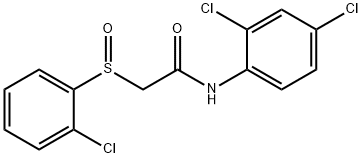 2-[(2-CHLOROPHENYL)SULFINYL]-N-(2,4-DICHLOROPHENYL)ACETAMIDE Struktur