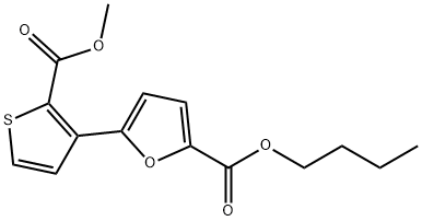 BUTYL 5-[2-(METHOXYCARBONYL)-3-THIENYL]-2-FUROATE Struktur