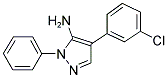 4-(3-CHLORO-PHENYL)-2-PHENYL-2H-PYRAZOL-3-YLAMINE Struktur