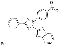 2-(2-BENZOTHIAZOLYL)-3-(4-NITROPHENYL)-5-PHENYLTETRAZOLIUM BROMIDE Struktur