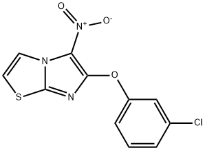 3-CHLOROPHENYL 5-NITROIMIDAZO[2,1-B][1,3]THIAZOL-6-YL ETHER Struktur