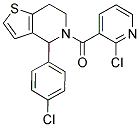 [4-(4-CHLOROPHENYL)-4,5,6,7-TETRAHYDROTHIENO[3,2-C]PYRIDIN-5-YL](2-CHLORO-3-PYRIDYL)METHANONE Struktur