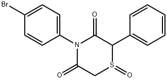 4-(4-BROMOPHENYL)-2-PHENYL-1LAMBDA4,4-THIAZINANE-1,3,5-TRIONE Struktur