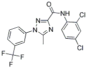 N-(2,4-DICHLOROPHENYL)-5-METHYL-1-[3-(TRIFLUOROMETHYL)PHENYL]-1H-1,2,4-TRIAZOLE-3-CARBOXAMIDE Struktur