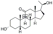 5-BETA-PREGNAN-3-ALPHA, 20-BETA-DIOL-11-ONE Struktur