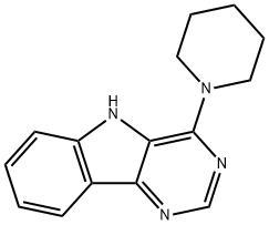 4-PIPERIDINO-5H-PYRIMIDO[5,4-B]INDOLE Struktur