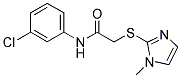 N-(3-CHLOROPHENYL)-2-[(1-METHYL-1H-IMIDAZOL-2-YL)SULFANYL]ACETAMIDE Struktur