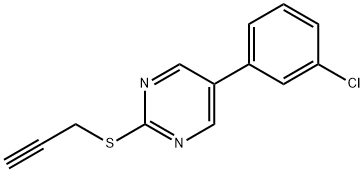 5-(3-CHLOROPHENYL)-2-(2-PROPYNYLSULFANYL)PYRIMIDINE Struktur