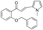 1-[2-(BENZYLOXY)PHENYL]-3-(1-METHYL-1H-PYRROL-2-YL)PROP-2-EN-1-ONE Struktur