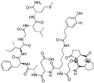 ELEDOISIN, [125I]- LYS4- BOLTON-HUNTER LABELED Struktur