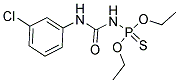 1-(3-CHLOROPHENYL)-3-DIETHYLHTIOPHOSPHONATOUREA Struktur