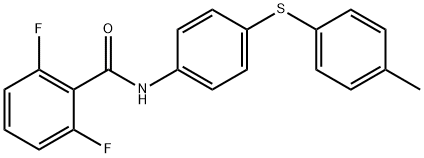 2,6-DIFLUORO-N-(4-[(4-METHYLPHENYL)SULFANYL]PHENYL)BENZENECARBOXAMIDE Struktur