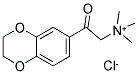 [2-(2,3-DIHYDRO-1,4-BENZODIOXIN-6-YL)-2-OXOETHYL](TRIMETHYL)AMMONIUM CHLORIDE Struktur