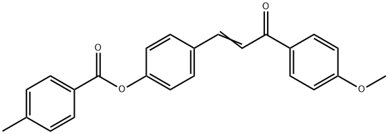 4-[3-(4-METHOXYPHENYL)-3-OXO-1-PROPENYL]PHENYL 4-METHYLBENZENECARBOXYLATE Struktur