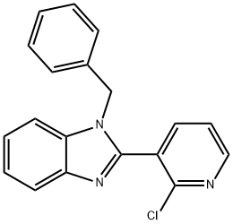 1-BENZYL-2-(2-CHLORO-3-PYRIDINYL)-1H-1,3-BENZIMIDAZOLE Struktur