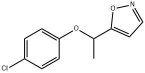 4-CHLOROPHENYL 1-(5-ISOXAZOLYL)ETHYL ETHER Struktur