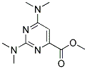 2,6-BIS(DIMETHYLAMINO)PYRIMIDINE-4-CARBOXYLIC ACID METHYL ESTER Struktur