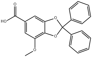 7-METHOXY-2,2-DIPHENYL-1,3-BENZODIOXOLE-5-CARBOXYLIC ACID price.