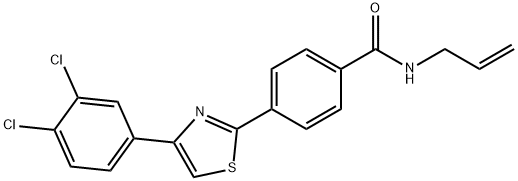 N-ALLYL-4-[4-(3,4-DICHLOROPHENYL)-1,3-THIAZOL-2-YL]BENZENECARBOXAMIDE Struktur