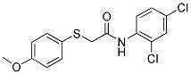 N-(2,4-DICHLOROPHENYL)-2-[(4-METHOXYPHENYL)SULFANYL]ACETAMIDE Struktur