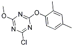 2-CHLORO-4-(2,4-DIMETHYLPHENOXY)-6-METHOXY-1,3,5-TRIAZINE Struktur