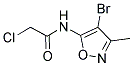 N1-(4-BROMO-3-METHYLISOXAZOL-5-YL)-2-CHLOROACETAMIDE Struktur