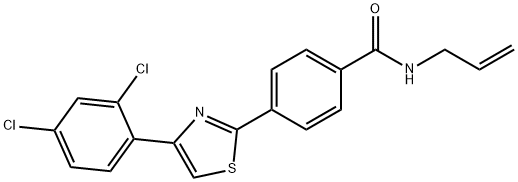 N-ALLYL-4-[4-(2,4-DICHLOROPHENYL)-1,3-THIAZOL-2-YL]BENZENECARBOXAMIDE Struktur