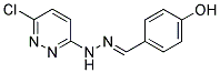 4-HYDROXYBENZALDEHYDE 1-(6-CHLOROPYRIDAZIN-3-YL)HYDRAZONE Struktur