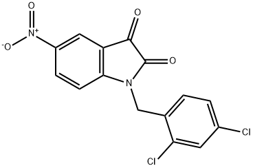 1-(2,4-DICHLOROBENZYL)-5-NITRO-1H-INDOLE-2,3-DIONE Struktur