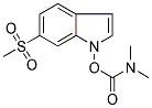 DIMETHYLCARBAMIC ACID, 6-(METHYLSULPHONYL)INDOL-1-YL ESTER Struktur