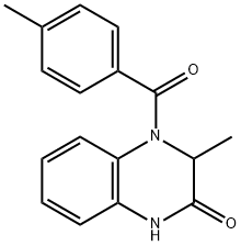 3-METHYL-4-(4-METHYLBENZOYL)-3,4-DIHYDRO-2(1H)-QUINOXALINONE Struktur