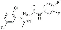 1-(2,5-DICHLOROPHENYL)-N-(3,4-DIFLUOROPHENYL)-5-METHYL-1H-1,2,4-TRIAZOLE-3-CARBOXAMIDE Struktur