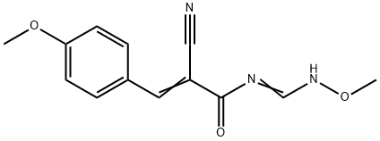 2-CYANO-N-[(METHOXYIMINO)METHYL]-3-(4-METHOXYPHENYL)ACRYLAMIDE Struktur