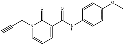 N-(4-METHOXYPHENYL)-2-OXO-1-(2-PROPYNYL)-1,2-DIHYDRO-3-PYRIDINECARBOXAMIDE Struktur