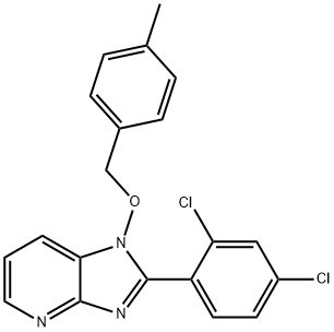 2-(2,4-DICHLOROPHENYL)-1-[(4-METHYLBENZYL)OXY]-1H-IMIDAZO[4,5-B]PYRIDINE Struktur