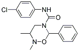 N-(4-CHLOROPHENYL)-2,3-DIMETHYL-6-PHENYL-1,2,5-OXADIAZINANE-5-CARBOXAMIDE Struktur